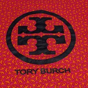 Tory Burch | Dust Bag Large Logo Double Drawstring  | Orange/Pink | 20" X 20"